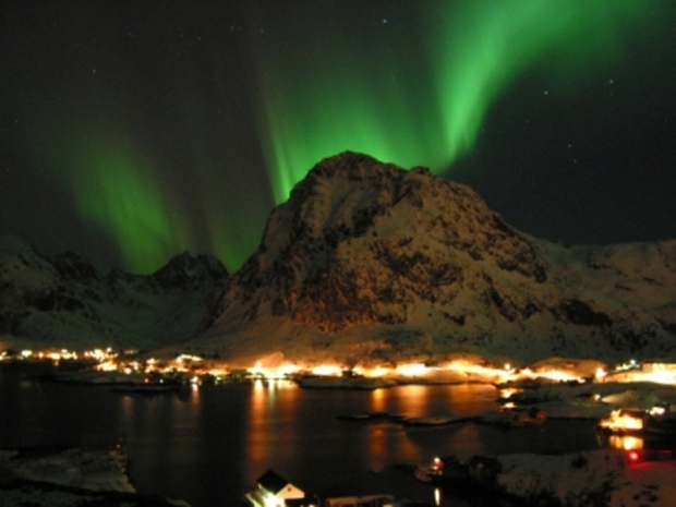 Nord lys i Lofoten 